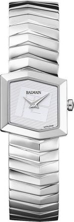 Balmain Taffetas Hexagonal Bracelet Watch, 22.5mm x 23.5mm in Stainless Steel at Nordstrom