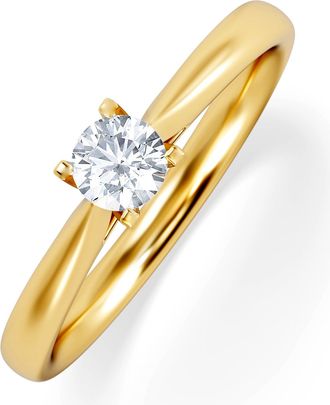 The Diamond Store Engagement Ring Grace 0.25ct Lab Diamond G/Vs in 18K Gold