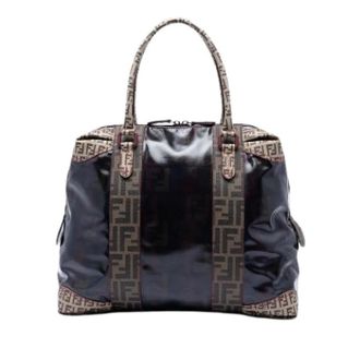 Fendi Pre-owned Canvas Tote - Dames - Vintage Handtas - Zwart - ONE Size - Vintage