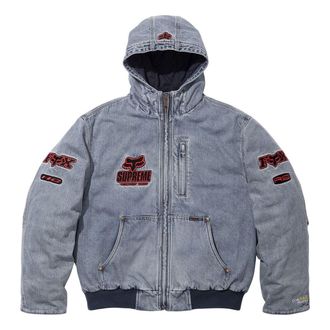 SUPREME x Fox Racing Hooded Work Jacket Denim FW25J59-DENIM