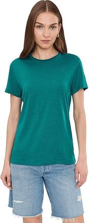 Icebreaker 150 Tech Lite III Short Sleeve T-Shirts Womens Clothing Tidal Teal : MD, Wool