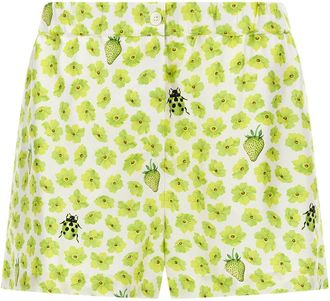 Versace Multicolor Strawberry Garden shorts