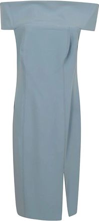 Ralph Lauren Woven-Bodycon-Kleedjes - Dames - Feestkleedjes - Blauw - 2XS - Kleedjes