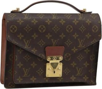 Louis Vuitton Pre-owned Handbags, female, Brown, Size: ONE SIZE Pre-owned Canvas Handbag