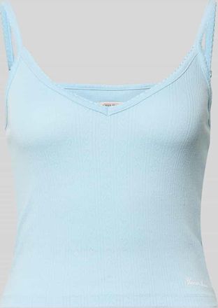 Guess Tr&auml;gertop mit Logo Modell GJ POINTELLE CAMI in Hellblau, Gr&ouml;&szlig;e XS