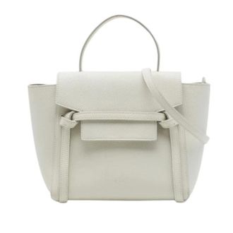 Celine Pre-owned Satchel - Dames - Pre-owned - Wit - Maat: ONE Size Zijde
