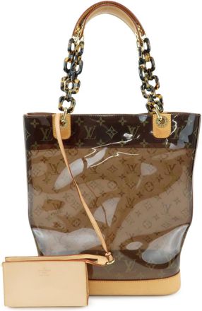 Louis Vuitton Sac Ambre Monogram Vinyl Brown Plastic Handbag (Pre-Owned)
