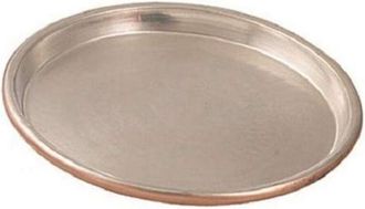 Vigor Teglie Rame Stagnato Pesanti Tonde Bordo cm. 3 Diametro cm. 38