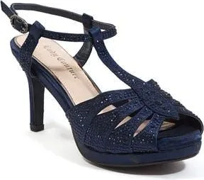 Lady Couture Midnight Rhinestone Sandal in Navy at Nordstrom Rack, Size 6.5-7Us / 37Eu