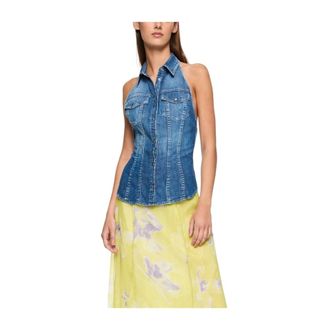 Dondup Donna, Camicette, Blu, L, new