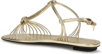 Prada Womens Sandals Mordor&eacute; Nappa Platinum Calf Leather