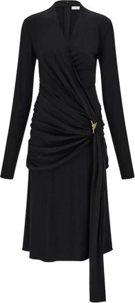 Ferragamo Dress Ferragamo - Dames - Wikkelkleedje - Zwart - S - Kleedjes