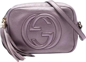 Gucci Pre-owned Soho Disco Crossbody Bag - Dames - Vintage Schoudertas - Paars - ONE Size - Leer - Vintage