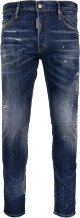 Dsquared2 Slim-fit Jeans - Heren - Slim Fit Jeans - Blauw - 2XS - Katoen - Jeans