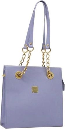 MCM Tweedehands leren handtassen - Dames - Vintage Schoudertas - Paars - ONE Size - Leer - Vintage
