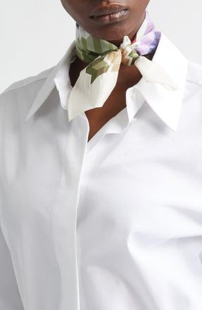 Missoni Zigzag Print Cotton Square Scarf in 0001 Cream Multi at Nordstrom