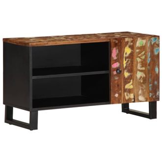 Berkfield Home TV Cabinet 80x33x46 cm Solid Wood Reclaimed&Engineered Wood in Brown | Size: 80 x 33 x 46 cm