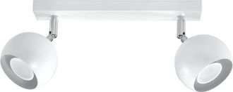 Sollux Lighting Design Deckenlampe Oculare 2-Flammig, Weiss