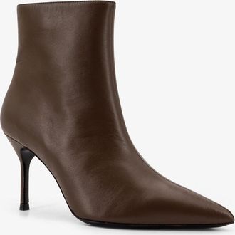 Staud Womens Leather Boots Brown