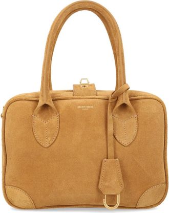 Golden Goose Life Suede Structured Handbag