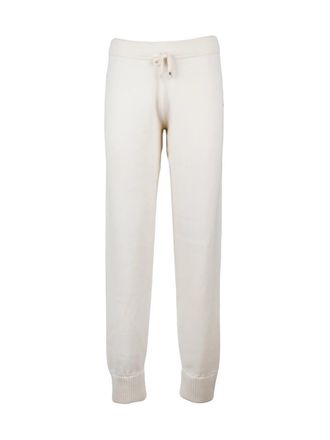 Eleventy Cashmere Lounge Sweatpants with Drawstring Waistband and Ribbed Cuffs