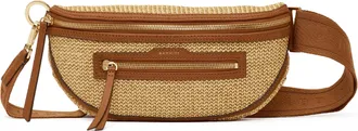 Hammitt Hammitt Charles Crossbody Cocoa Raffia Gold Med