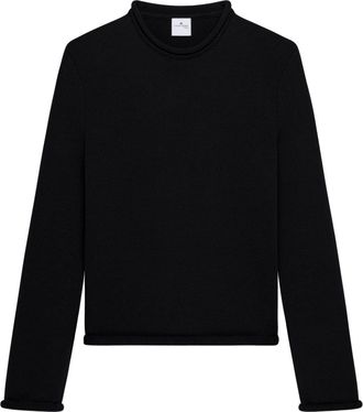 Courrèges crew-neck sweater - Black