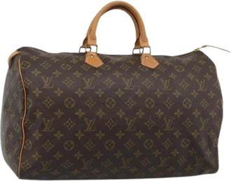 Louis Vuitton Pre-owned Hand Bag - Dames - Vintage Handtas - Bruin - ONE Size - Leer - Vintage