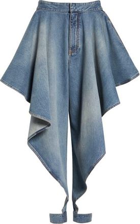 Alaia Panelled Faded Jeans in Faded Blue at Nordstrom, Size 4 Us