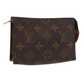 Louis Vuitton Pre-owned Clutches, female, Brown, Size: ONE SIZE Pre-owned Vintage Canvas Clutch