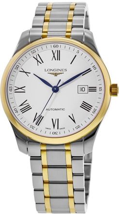 Longines Master Collection 40mm White Dial Two-Tone Stainless Steel Mens Watch L2.793.5.19.7