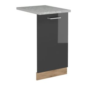 Vicco Tapa Del Lavavajillas R-line, Antracita Alto Brillo, 45 Cm, Et M&aacute;rmol