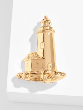 Talbots Lighthouse Brooch - Gold - 001 Talbots
