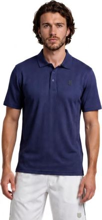 K-Swiss Drift Active Short Sleeve Seamless Polo in Peacoat at Nordstrom, Size X-Large