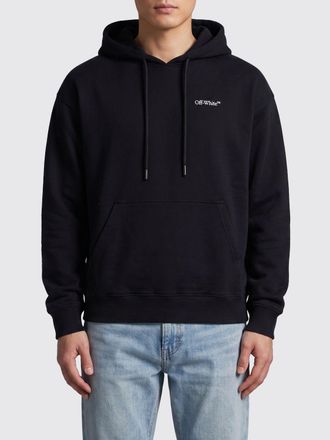Off-white Felpa con cappuccio in cotone stampato