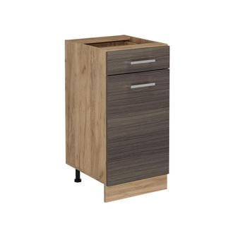 Vicco Mueble Bajo De Cocina R-line, Gris Noble, 40 Cm Sin Encimera