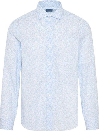 Barba Heren, Overhemden, Blauw, Maat: 2XL Katoen