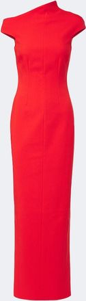 Solace London Arion asymmetric cr&ecirc;pe cocktail dress