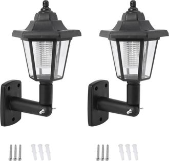 OEM 2 L&aacute;mparas Led Solares Para Exteriores, Ideales Para Vallas, Paredes O Como Farolillos De Jard&iacute;n