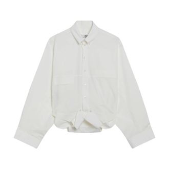 Maison Margiela Shirts, female, Beige, Size: XS Long-Sleeved Shirt