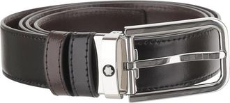 Montblanc Leren riem met twee zijden - Heren - Riemen - Zwart - ONE Size - Leer - Accessoires