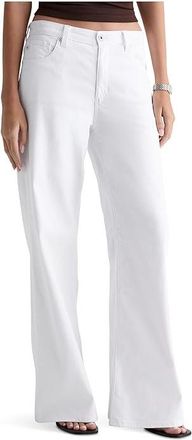 AG - Adriano Goldschmied Saige Wide Leg Jeans in White Womens Jeans White : 24 30, Denim