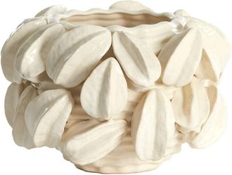 Light & Living Light&living - Vaso De Cer&aacute;mica Carambola Crema &Oslash;33.5x33x23 Cm