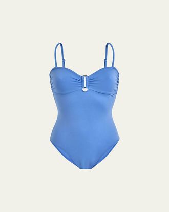 Vilebrequin Solid Sculpt Bandeau One-Piece Swimsuit