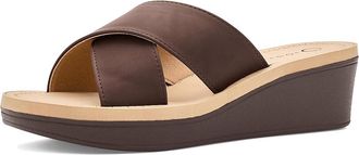 Journee Collection Biara Womens Wedge Shoes Brown : 7.5 M, Faux Leather