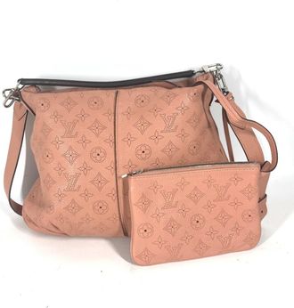 Louis Vuitton Pink Rose Mahina Leather Handbag Shoulder Bag Tote Bag (Pre-Owned)