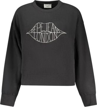 Pepe Jeans London Mujer, Sudaderas, Negro, Talla: XS