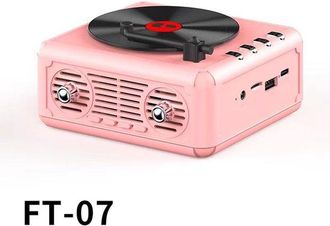OEM Reproductor De Cd, Altavoz Port&aacute;til Compatible Con Bluetooth, Tarjetas Tf O Unidades Usb Para Reuniones Al Aire Libre O Viajes (rosa)