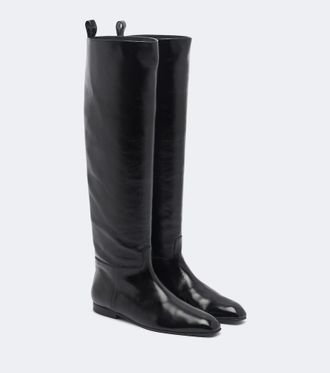 Khaite Botas altas Colt de piel
