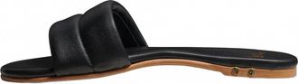 beek Womens Sugarbird Leather Slide Sandal In Black